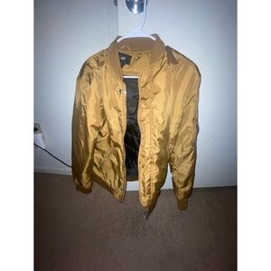 Mens H&M Bomber - Gold SMALL